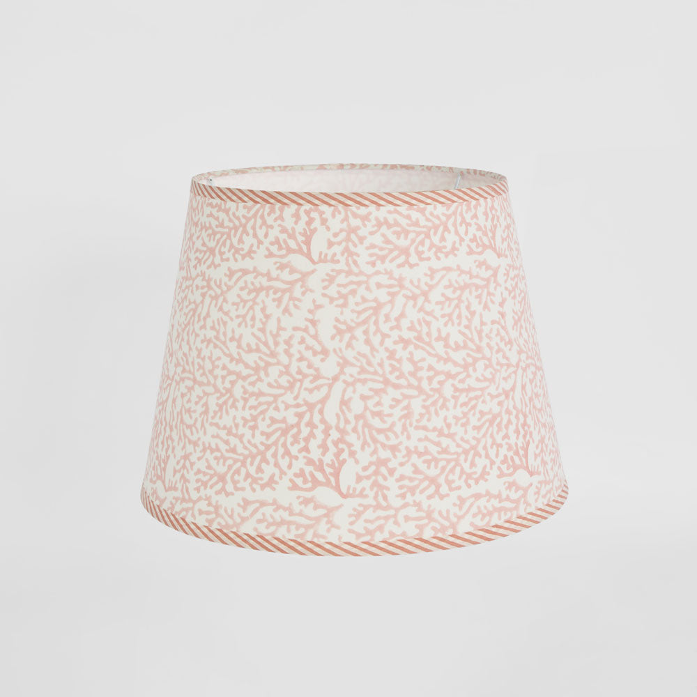 Coral Bay Block Print Tapered Shade Pink