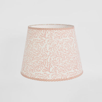 Coral Bay Block Print Tapered Shade Pink