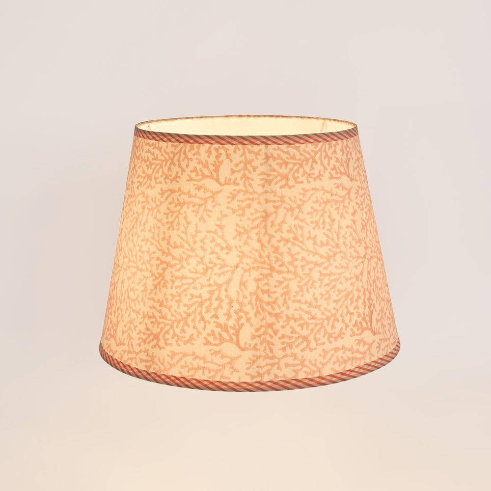 Coral Bay Block Print Tapered Shade Pink