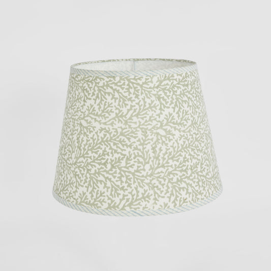 Coral Bay Block Print Tapered Shade Grey