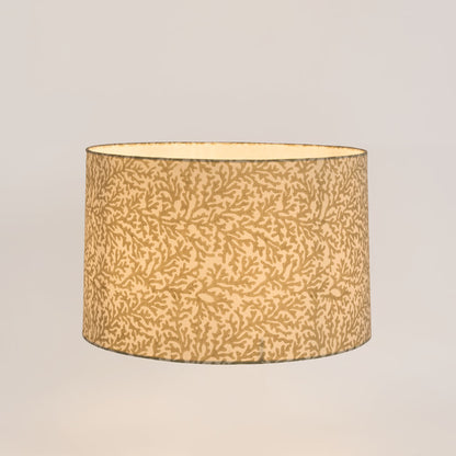 Coral Bay Block Print Drum Shade Grey