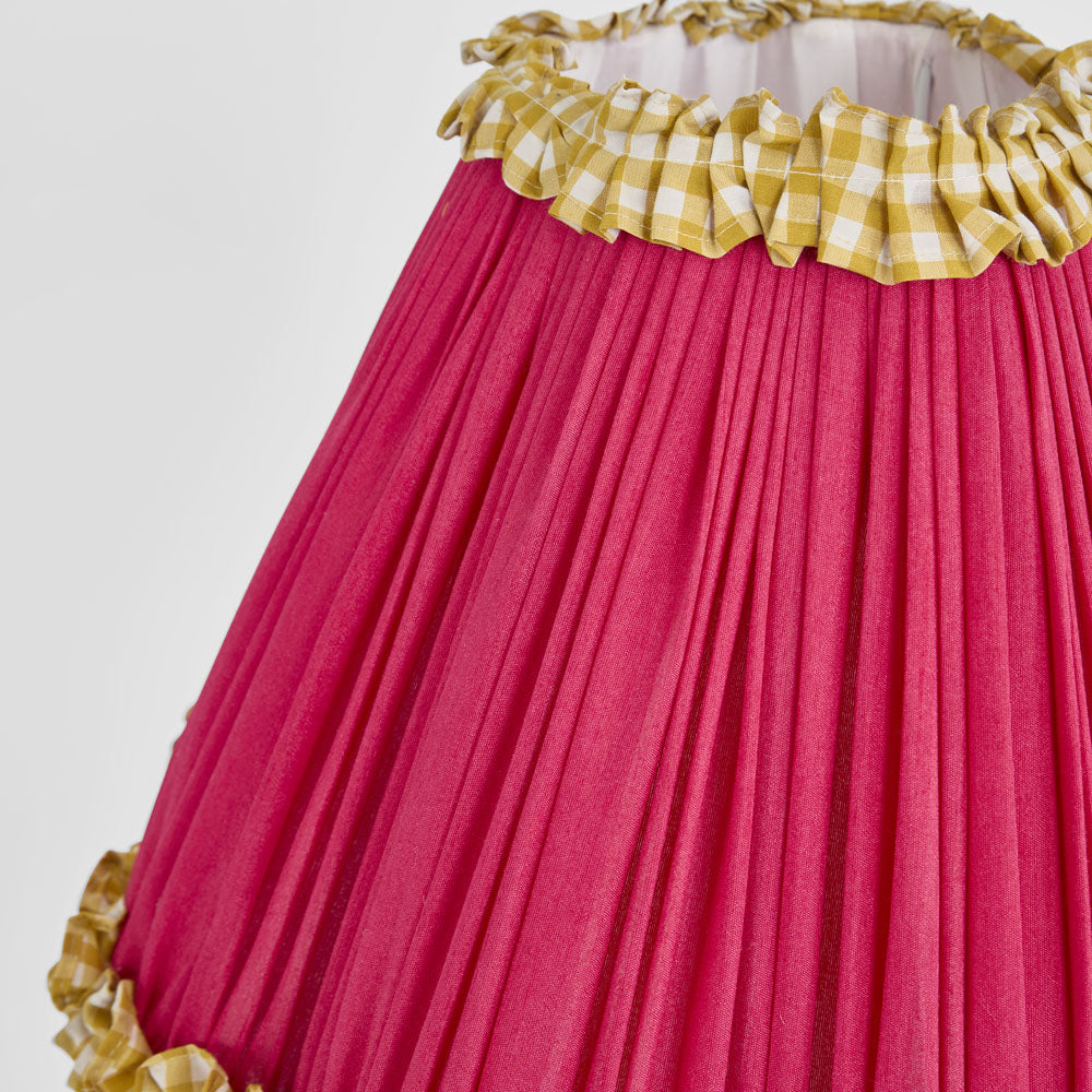 Charlotte 'RuffleTapered Shade Fuchsia
