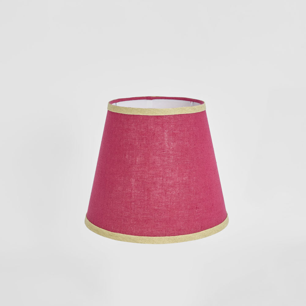 Audrey 100% Linen Tapered Shade Fuchsia