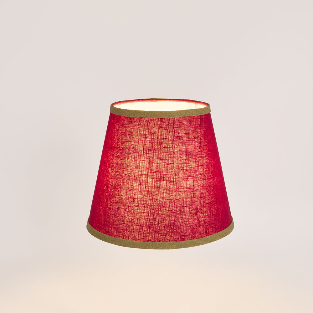 Audrey 100% Linen Tapered Shade Fuchsia