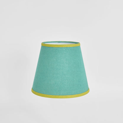Audrey 100% Linen Tapered Shade Turquoise