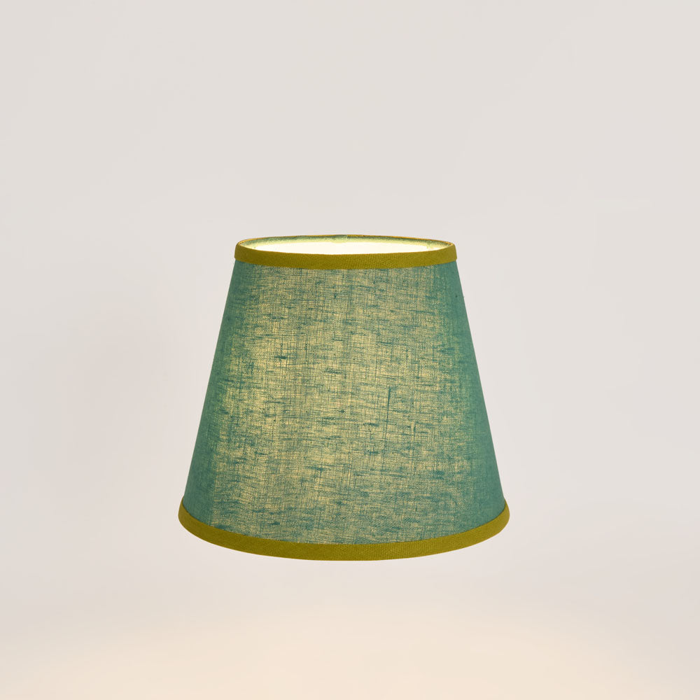 Audrey 100% Linen Tapered Shade Turquoise