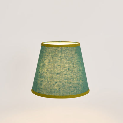 Audrey 100% Linen Tapered Shade Turquoise
