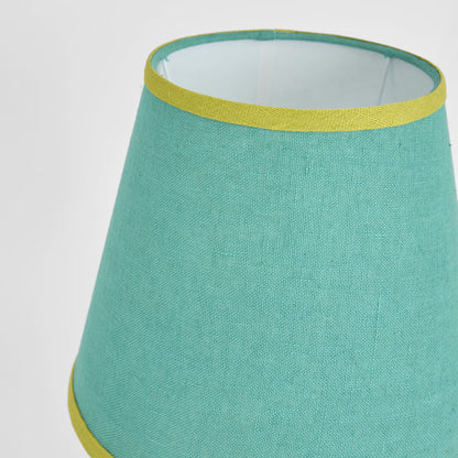 Audrey 100% Linen Tapered Shade Turquoise