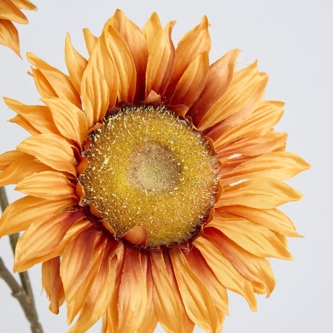 Sunflower Spray 87cm Orange