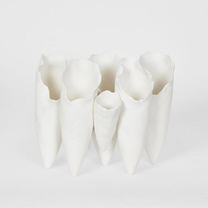 Antje Cone Vase White