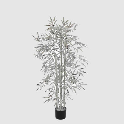 Bamboo Tree 520 Leaves Metallic Silver