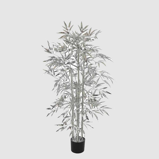 Bamboo Tree 520 Leaves Metallic Silver