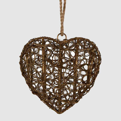 Harper Wire Heart Hanger Gold Small