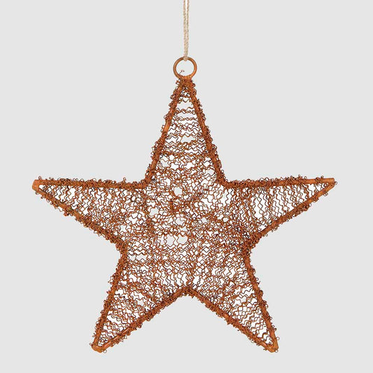 Dustle Wire Star Decoration Large