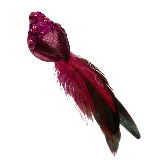 Armand Clip on Bird Decoration Pink