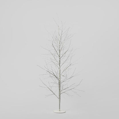 White Forest Light Up Tree with 1300 Lights 180cm