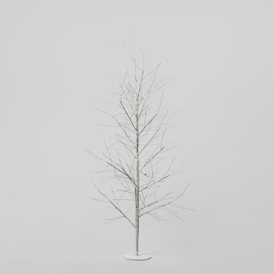 White Forest Light Up Tree with 1300 Lights 180cm