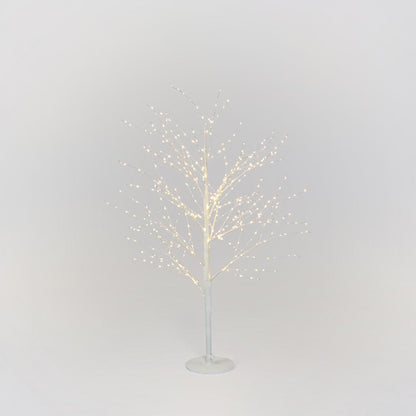 White Forest Light Up Tree with 500 Lights 120cm