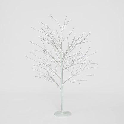 White Forest Light Up Tree with 500 Lights 120cm