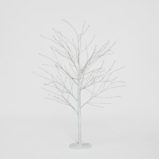 White Forest Light Up Tree with 500 Lights 120cm
