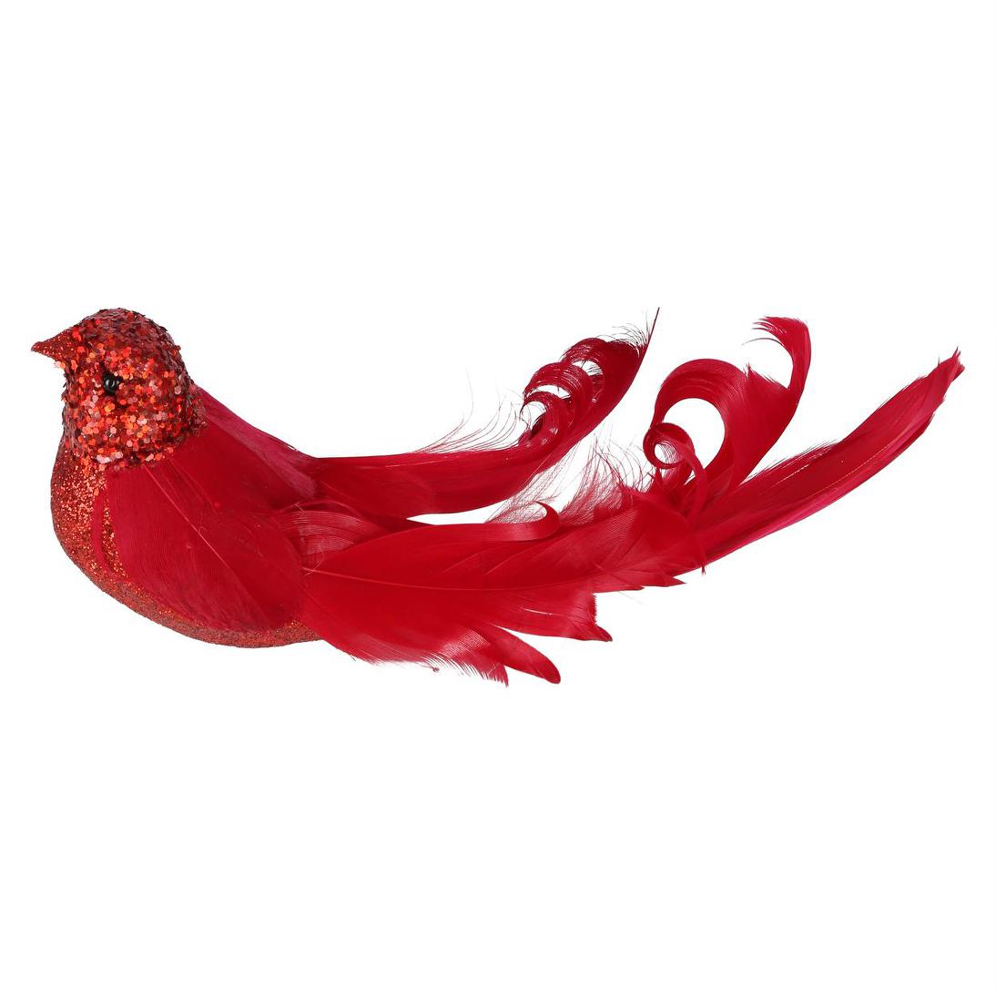 Sassy Clip on Bird Red