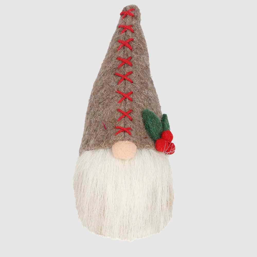 Gabbo Felt Gnome Grey Small