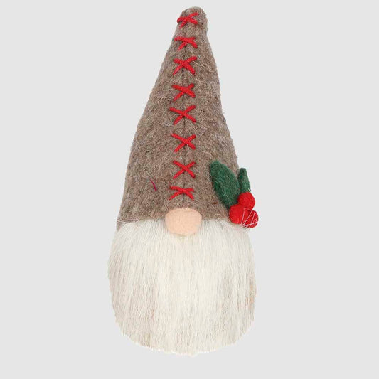 Gabbo Felt Gnome Grey Small