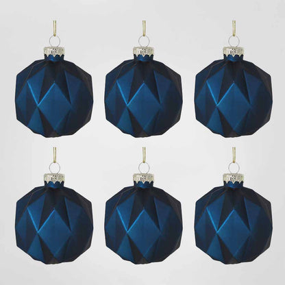 Midnight Boxed Set of 6 Baubles