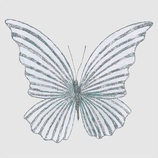 Serena Clip on Butterfly Large Blue