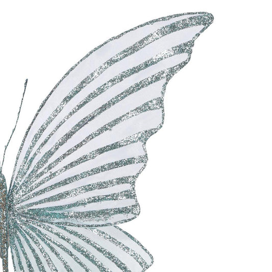 Serena Clip on Butterfly Large Blue
