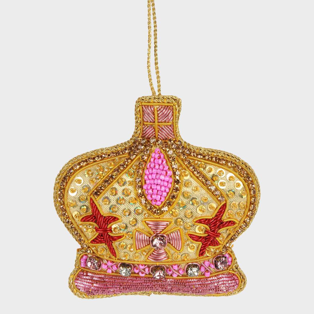 Coronation Crown Hanging Tree Decoration