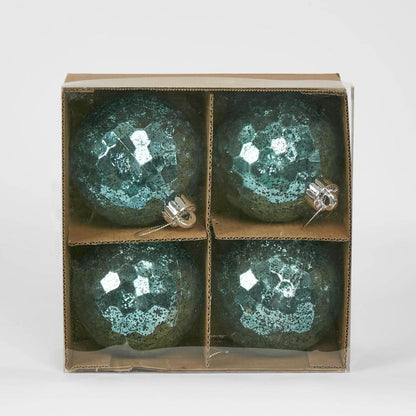 Glist Bauble (Set of 4) Light Blue