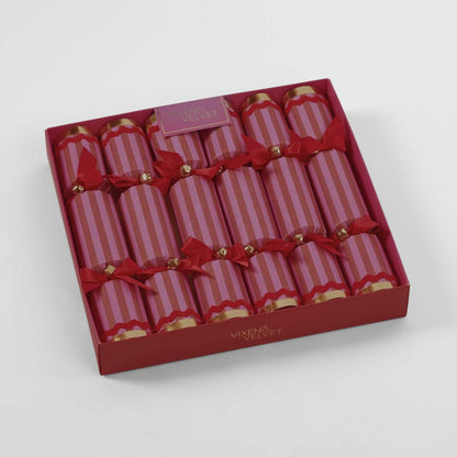 Scarlet Stripe Crackers Fuchsia