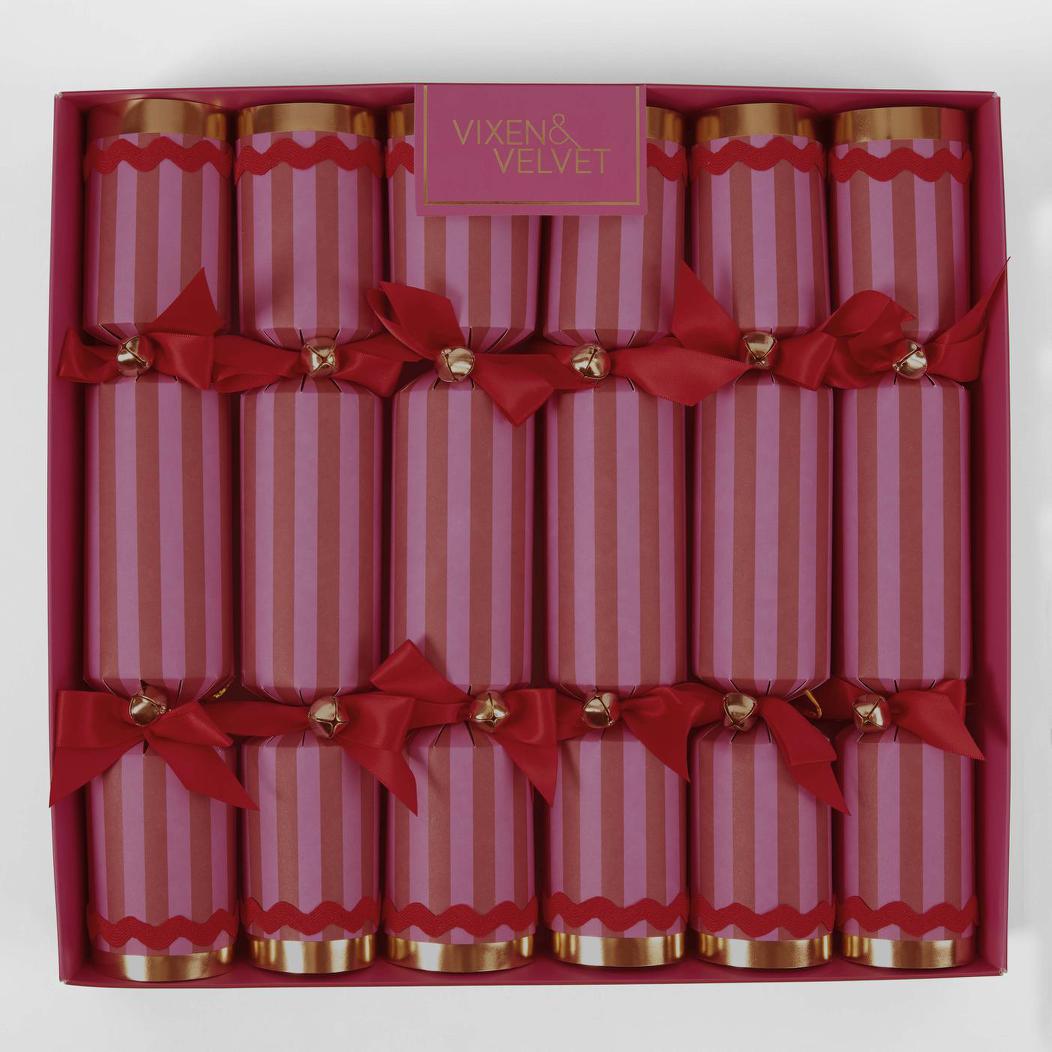 Scarlet Stripe Crackers Fuchsia
