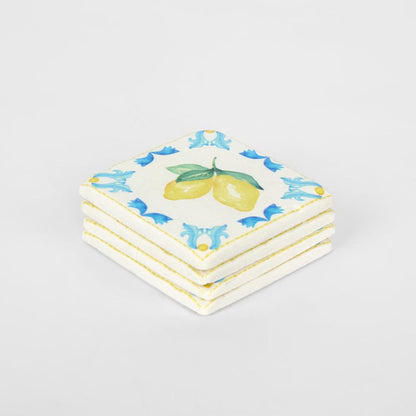 La Dolce Vita Lemon Coasters - Set of 4