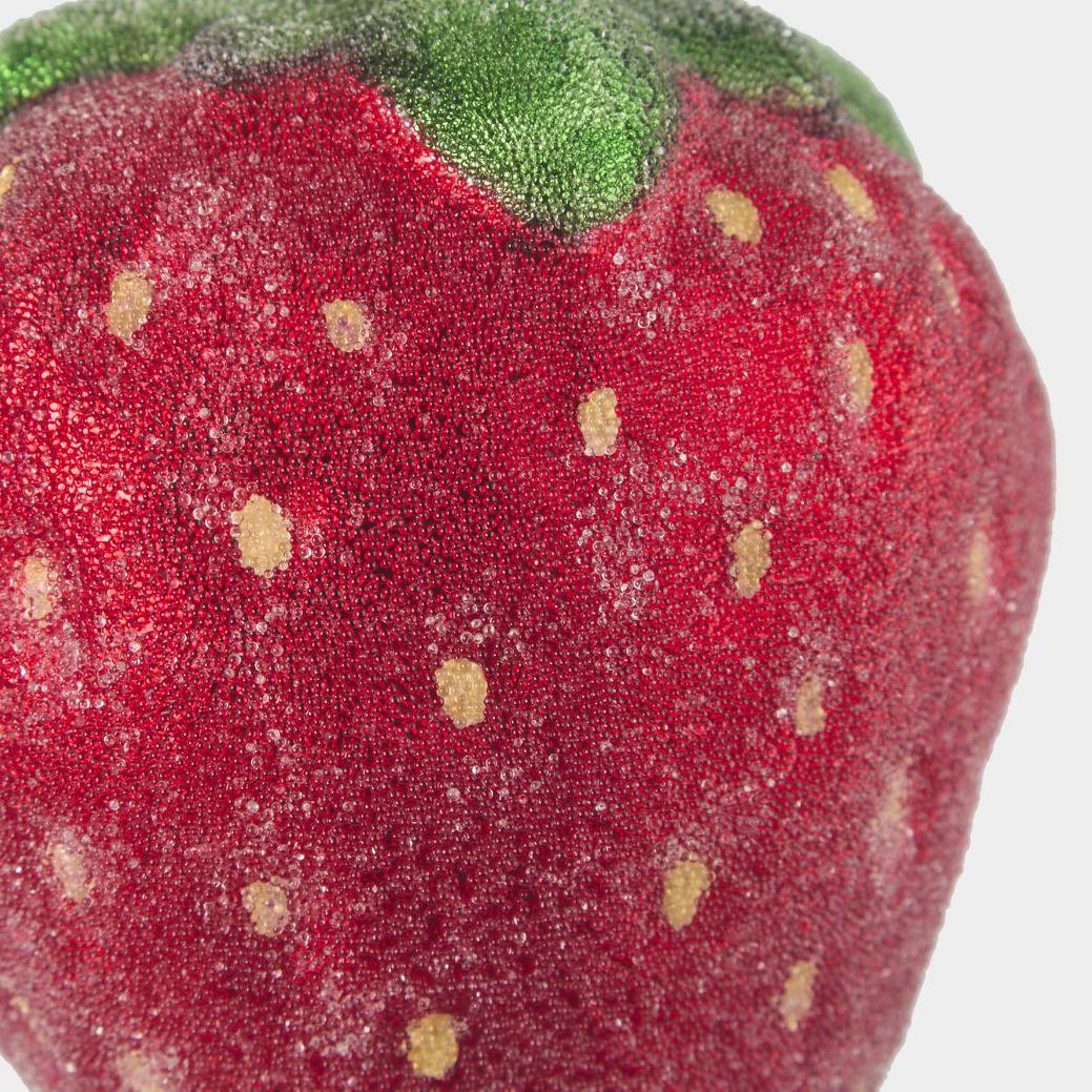 Sugared Strawberry Decoration Large Red