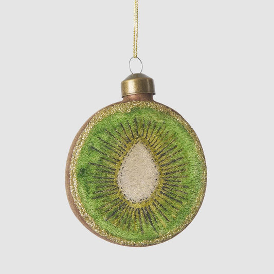 Sugared Kiwi Fruit Tree Decoration