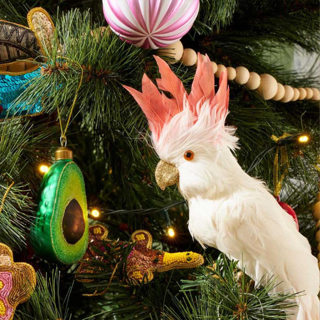Sugared Avocado Glitter Decoration