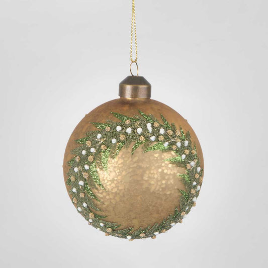 Midas Golden Wreath Bauble