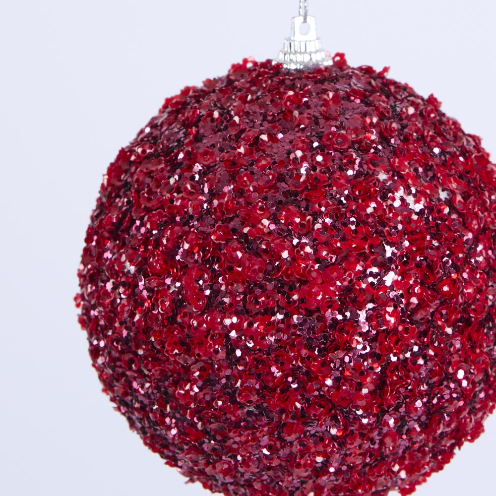 Ruby Crunch Bauble - Set of 6