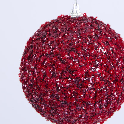 Ruby Crunch Bauble - Set of 6