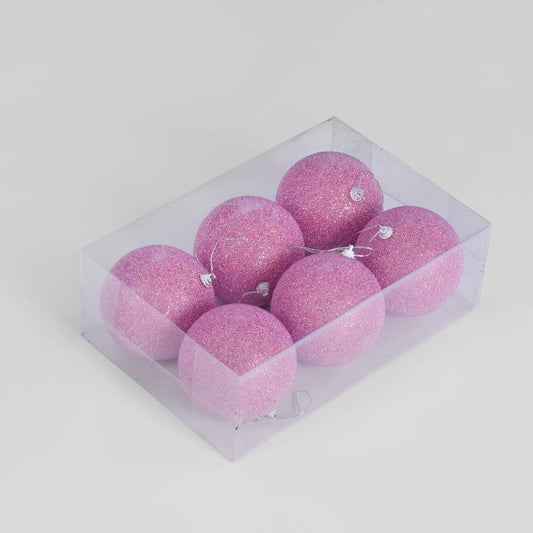 Barbie Ice Baubles Pink - Set of 6