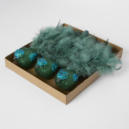 Carnivale Clip on Birds Set of 3