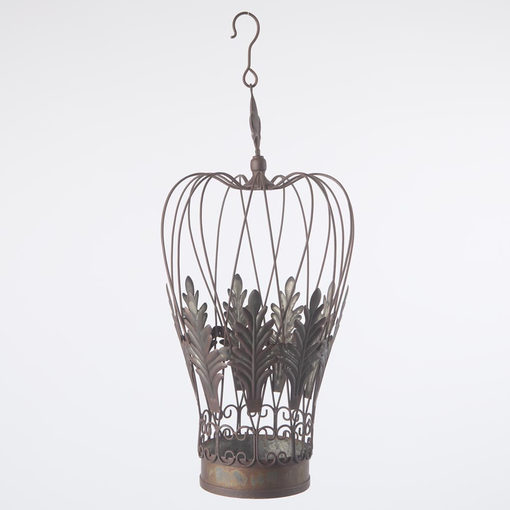 Antiqed Metal Imperial Hanging Crown Large