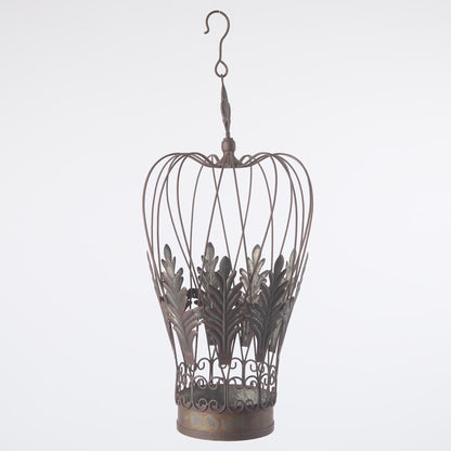 Antiqed Metal Imperial Hanging Crown Large