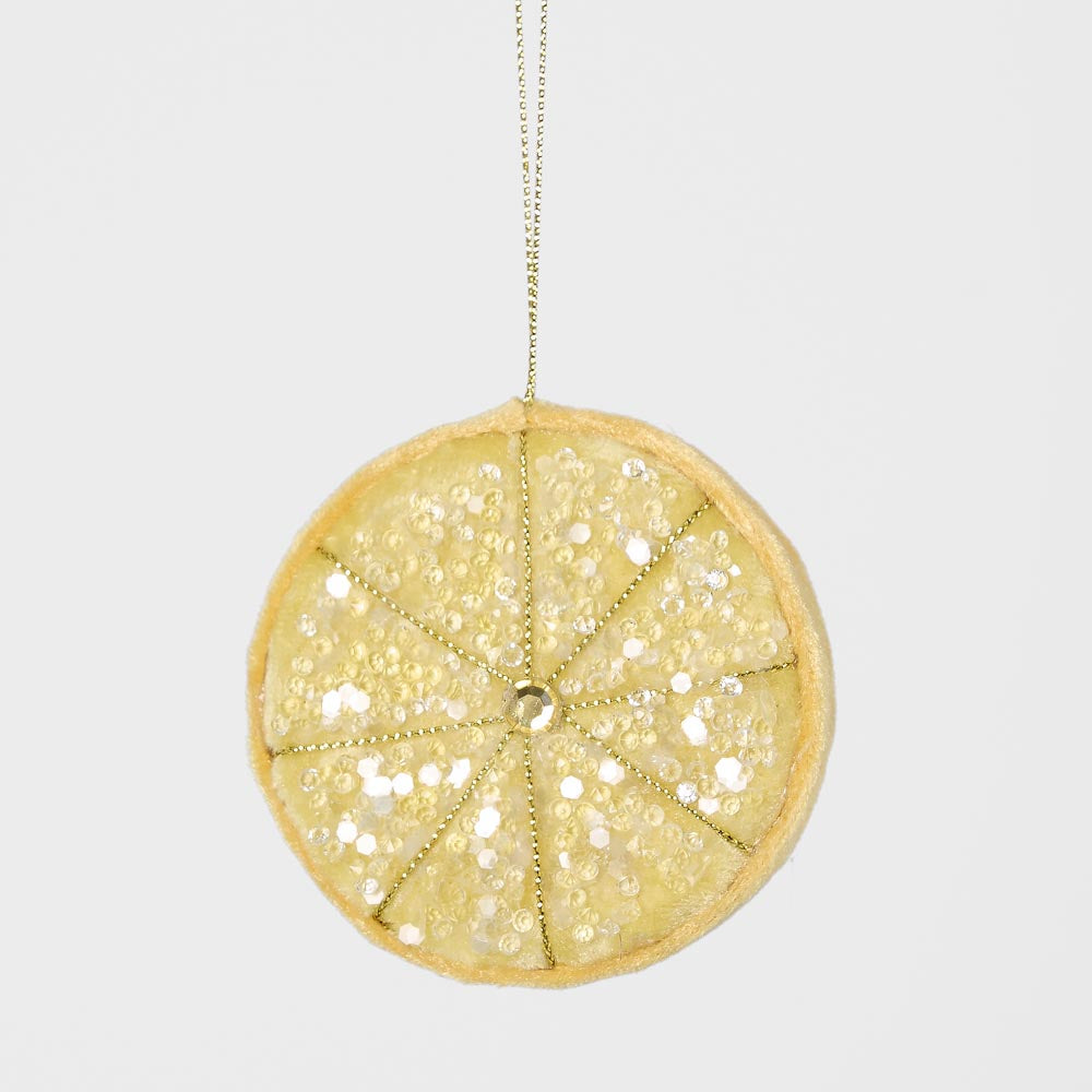 Palermo Beaded Lemon Slice Yellow