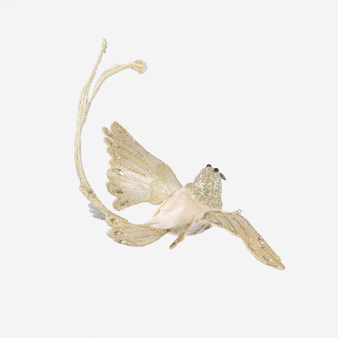 Opulence Velvet Bird Clip On