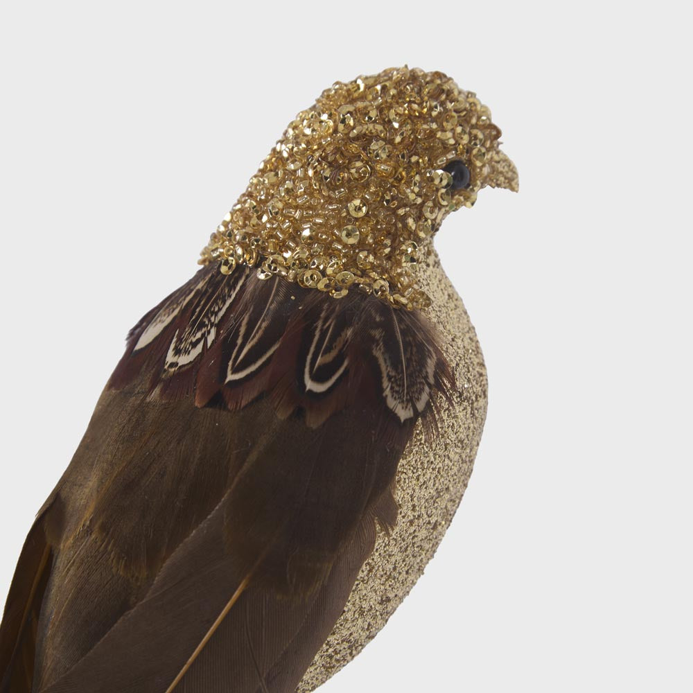 Savonne Glitter Clip on Bird