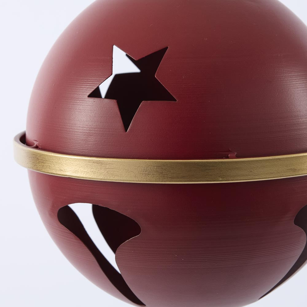 Red Round Star Bell Large