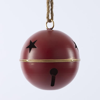Red Round Star Bell Small
